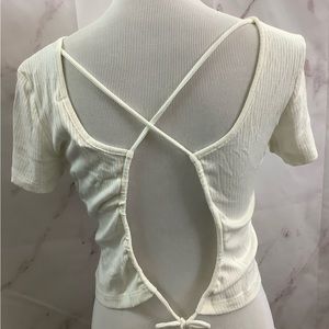 NWT Project Social T Amara Tie Back Tee